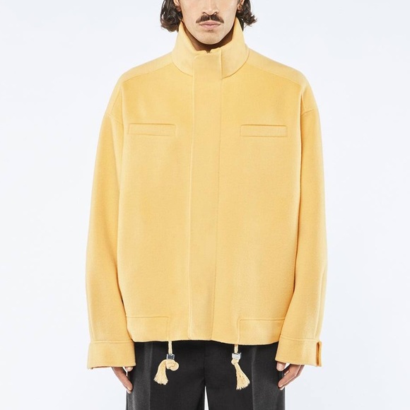 NANUSHKA Dufan Double Wool Silk Bomber (Men’s Small) - Picture 2 of 16